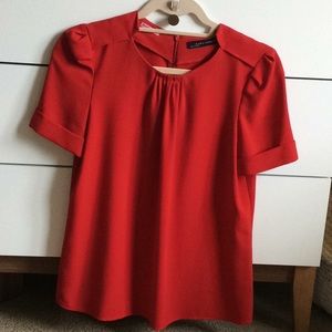 Zara Red Top